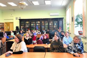 Встреча студентов и сотрудников Университета с писательницей и исследовательницей творчества Д.Хармса Мариной Кирилловной Махортовой